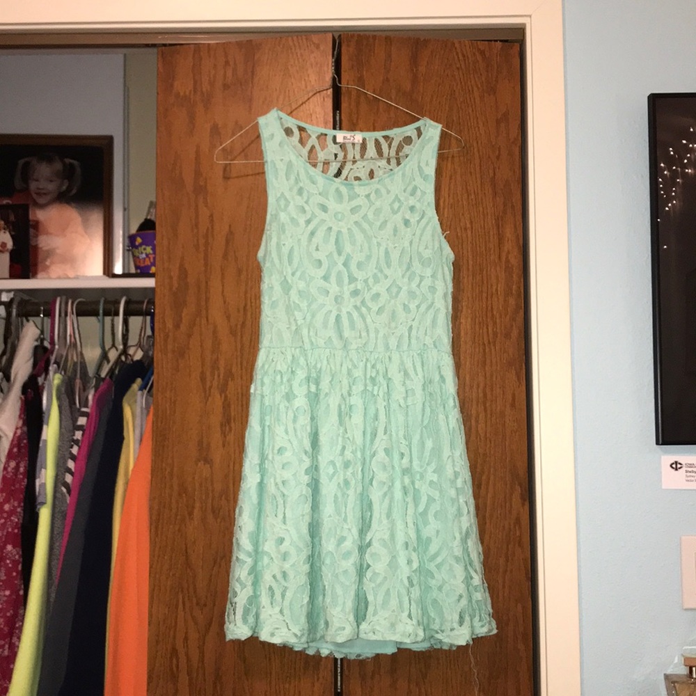 Turquoise dress SIZE L, great condition!